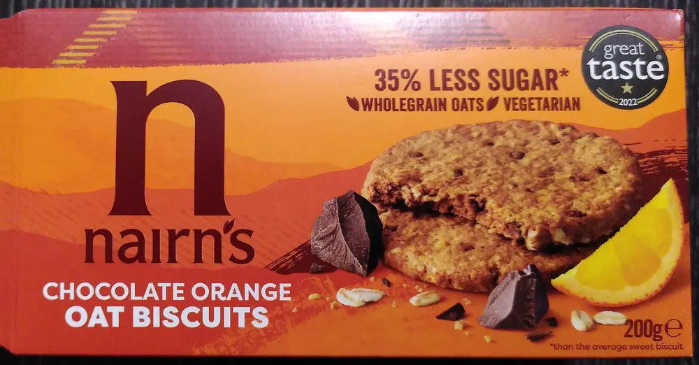 Chocolate Orange Oat Biscuits
