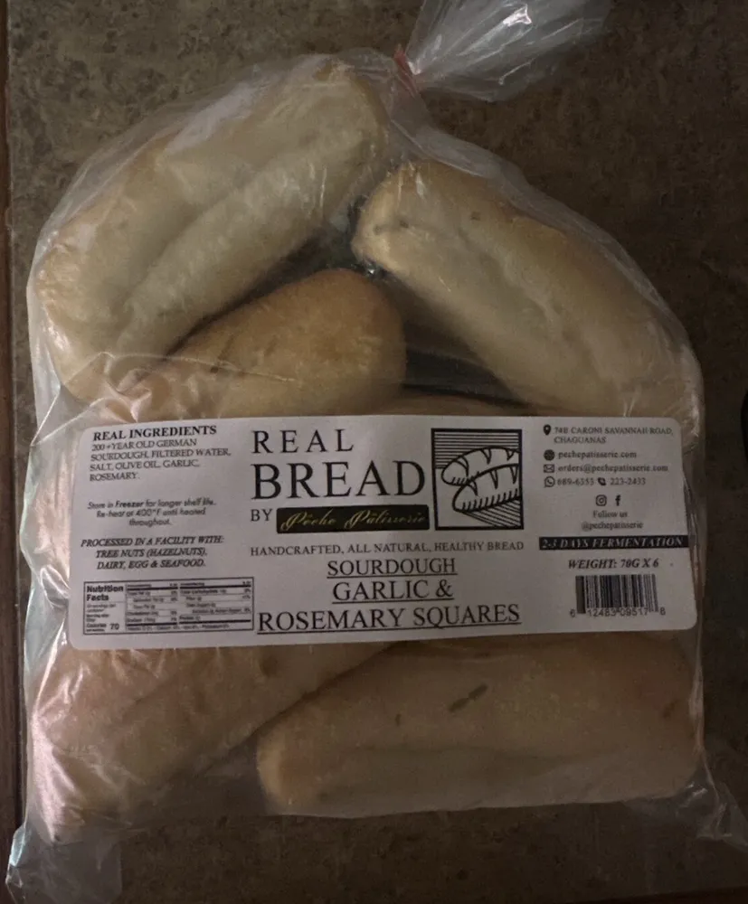 Sourdough Garlic & Rosemary Squares