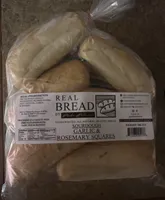 Sourdough Garlic & Rosemary Squares