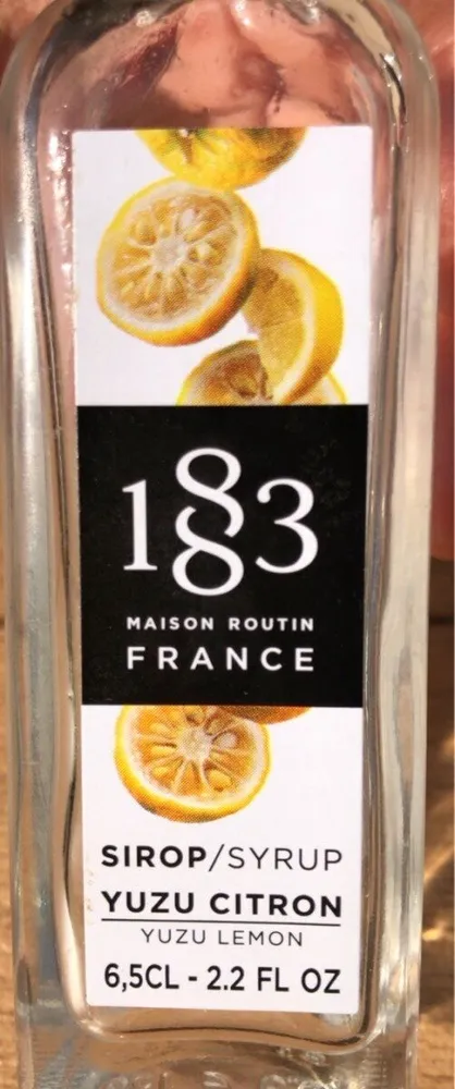 Sirop yuzu citron