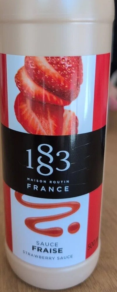 183 maison Routin France sauce fraise