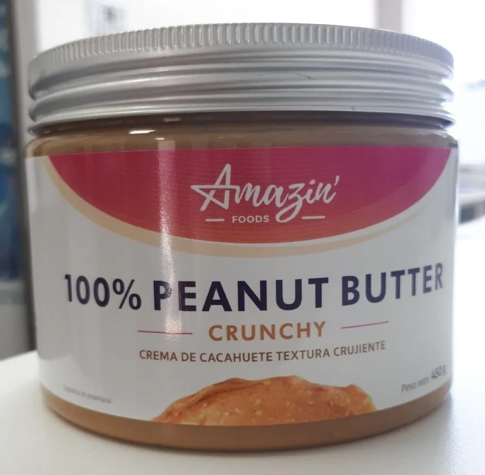 100% peanut butter crunchy