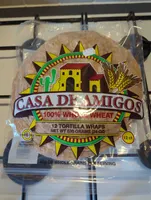 100% whole wheat tortilla