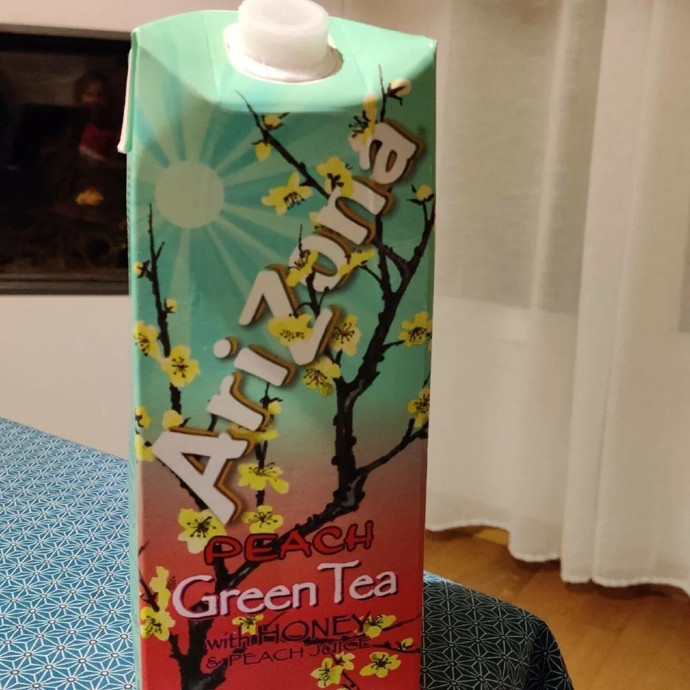 Peach Green Tea with honey & peache juice