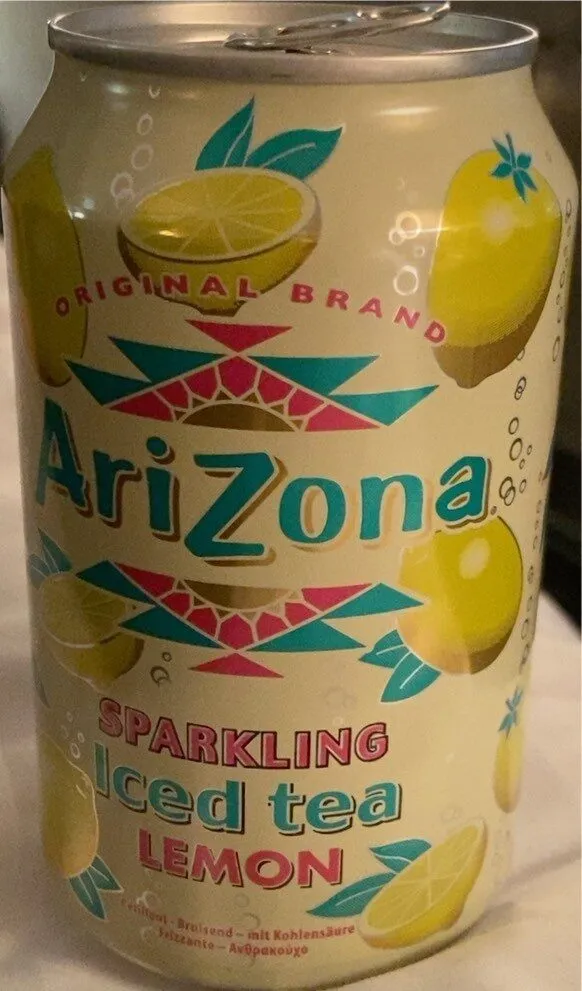 Arizona sparkling iced tea lemon