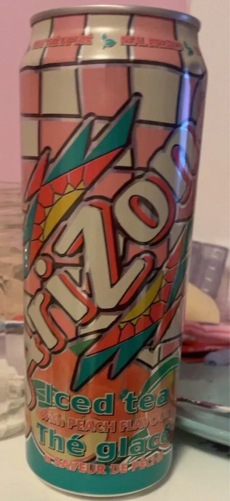 Iced tea whith peach flavour