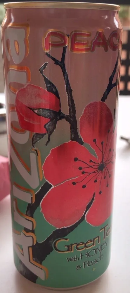 Arizona green tea peach