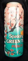 Sparkling green tea peach