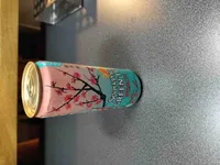 Sparkling green tea peach