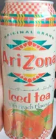 Iced tea with peach flavour
