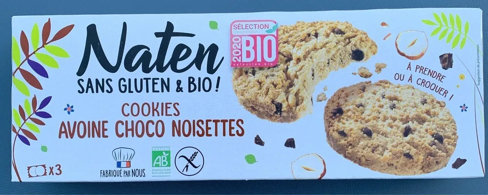 Cookies Avoine Choco Noisette