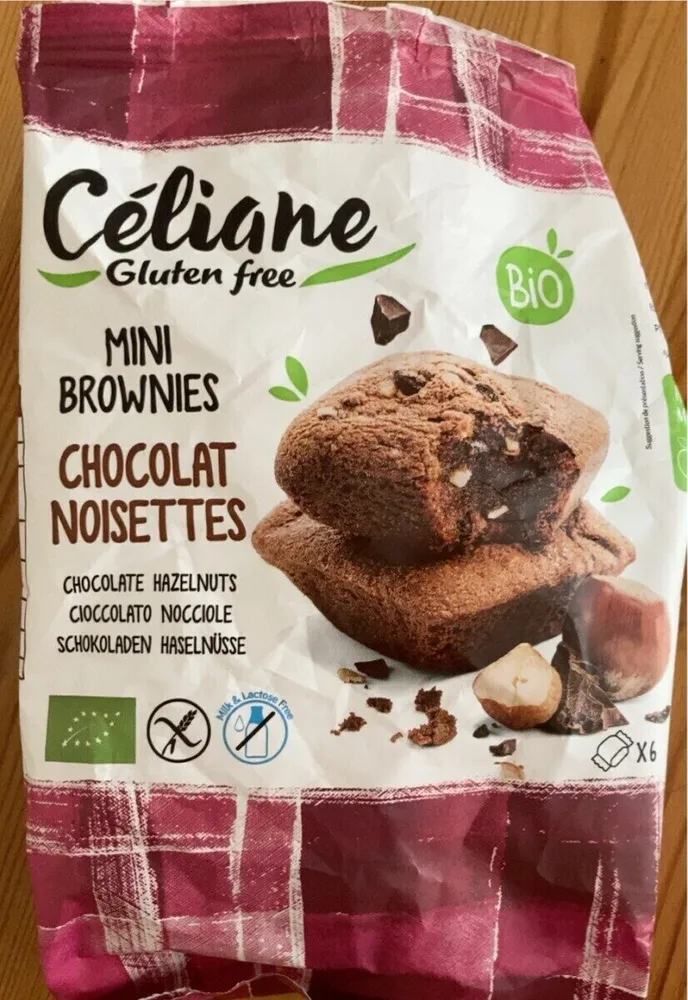 Mini Brownies Chocolat Noisettes