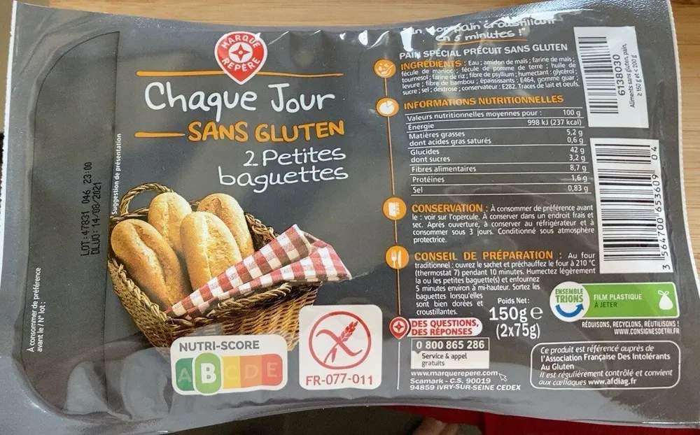 2 petites baguettes