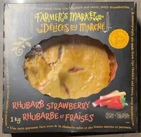 Tarte rhubarbe et fraises