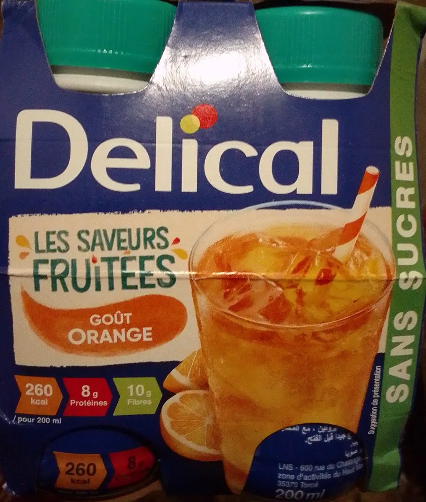 Saveurs fruitées goût orange