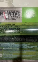 Cedar plank salmon with garlic and herbs
