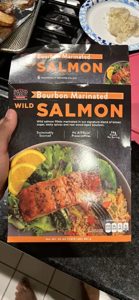 Bourbon Marinated Salmon