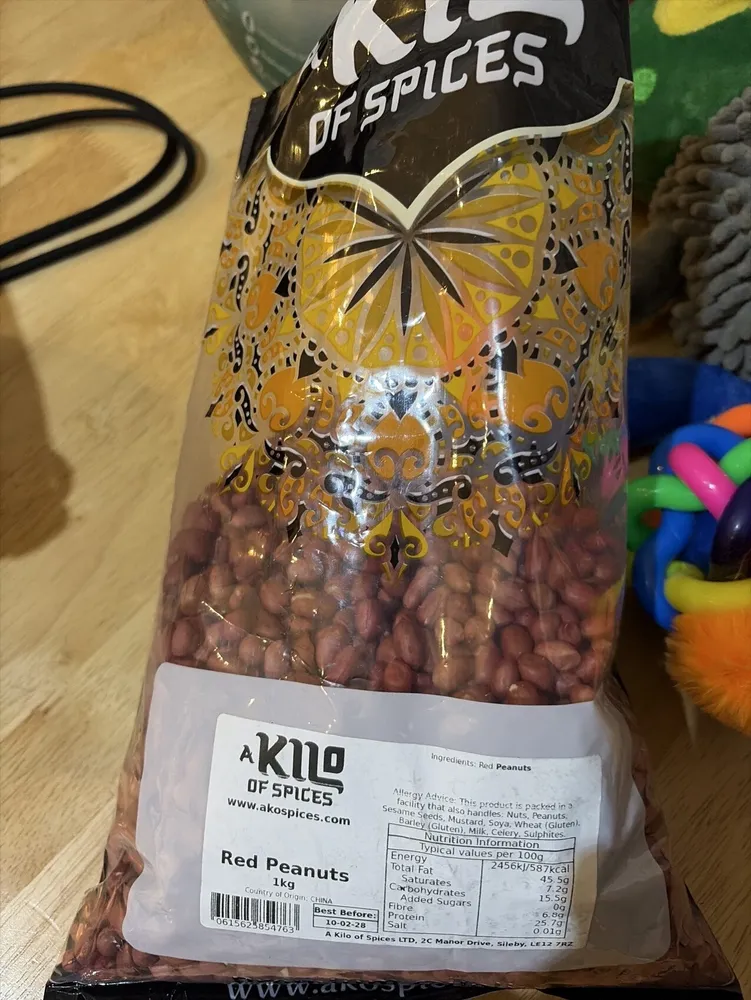 Red Peanuts, Unsalted, Unroasted