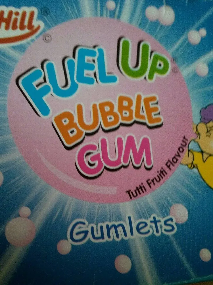 Fuel up bubble gum