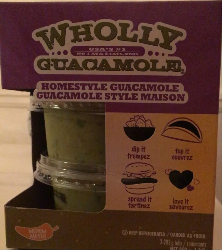 Homestyle guacamole