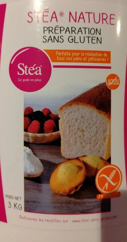 Préparation dans gluten pains et pâtisseries