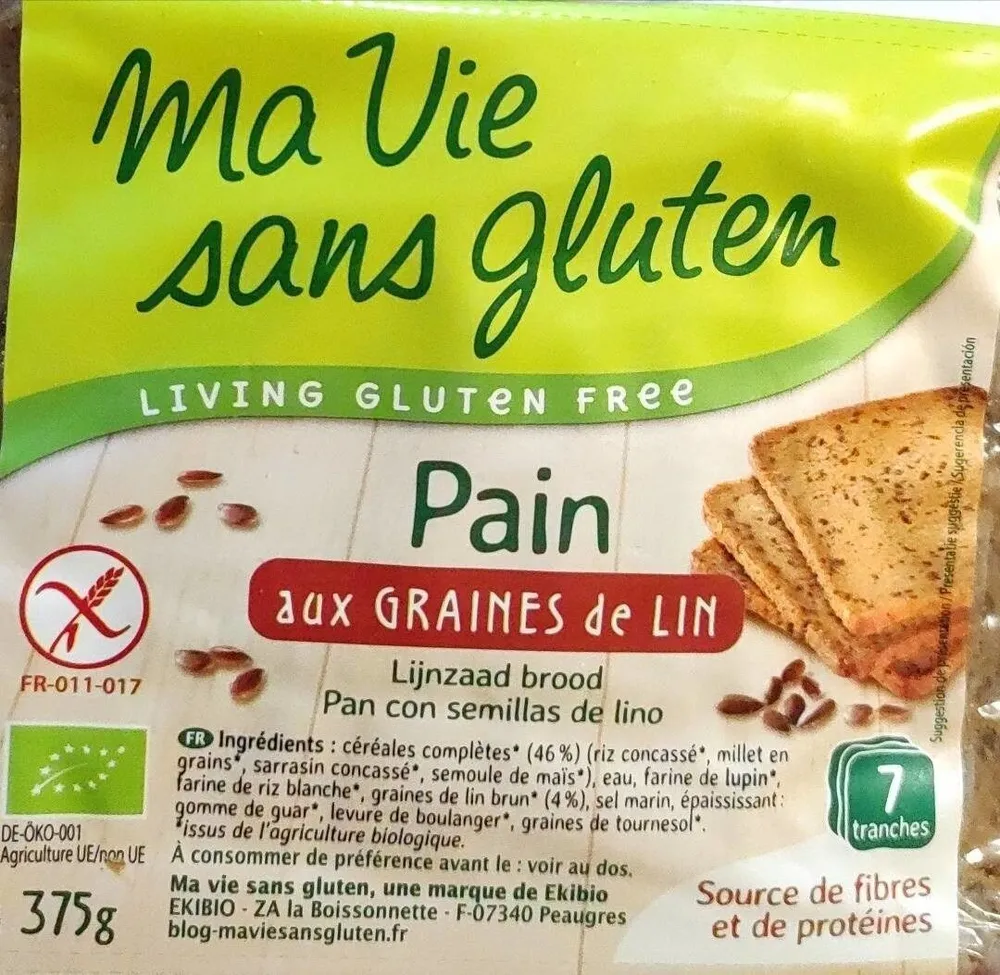 Pain sans gluten graines de lin