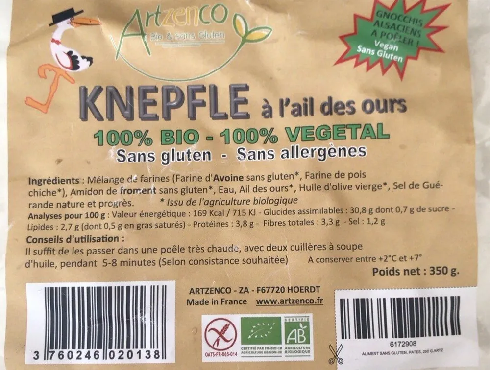 Knepfle à l’ail des ours