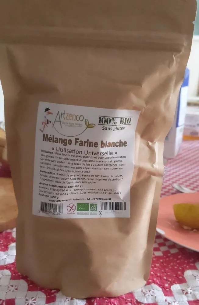 Mélange farine blanche sans gluten