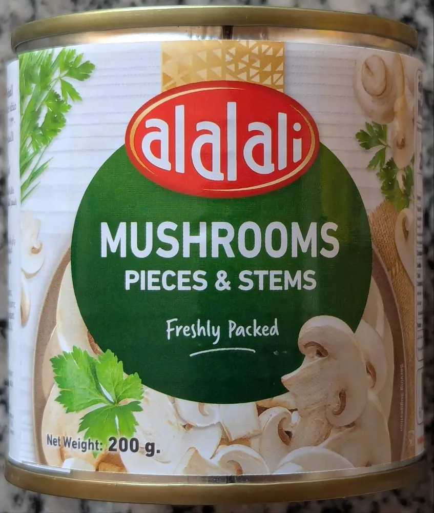 Alalali mushrooms pieces and stems