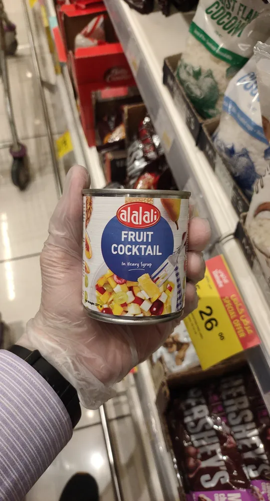 Alalali fruit cocktail in heavy syrup