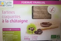 Tartines craquantes à la châtaigne