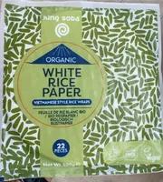 Organic white rice paper