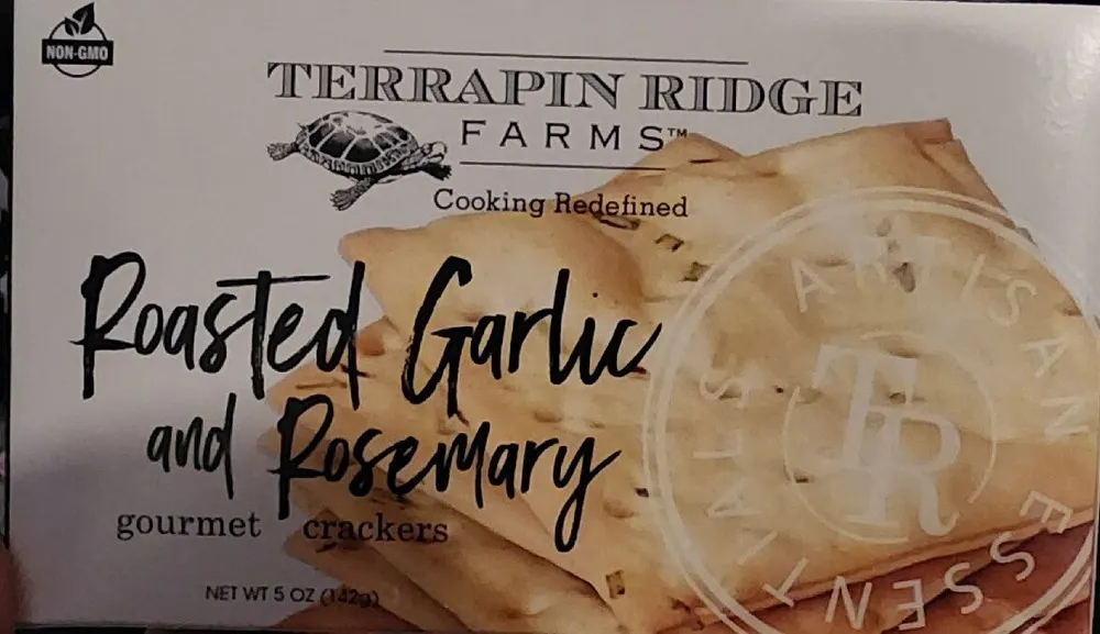 Roasted Garlic And Rosemary Gourmet Crackers