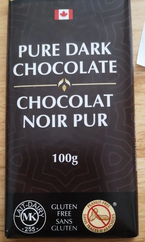 Pure dark chocolate