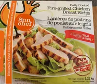 Lanières de poitrine de poulet sur le grill