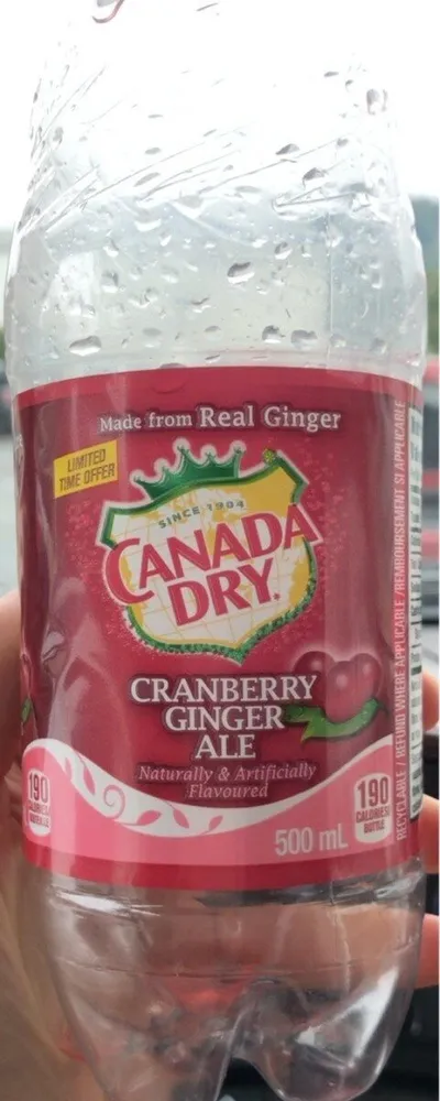 Cranberry ginger ale