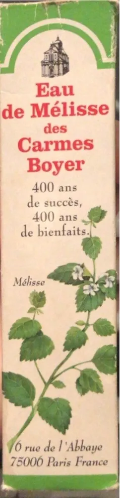 Eau de Mélisse des Carmes Boyer