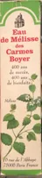 Eau de Mélisse des Carmes Boyer