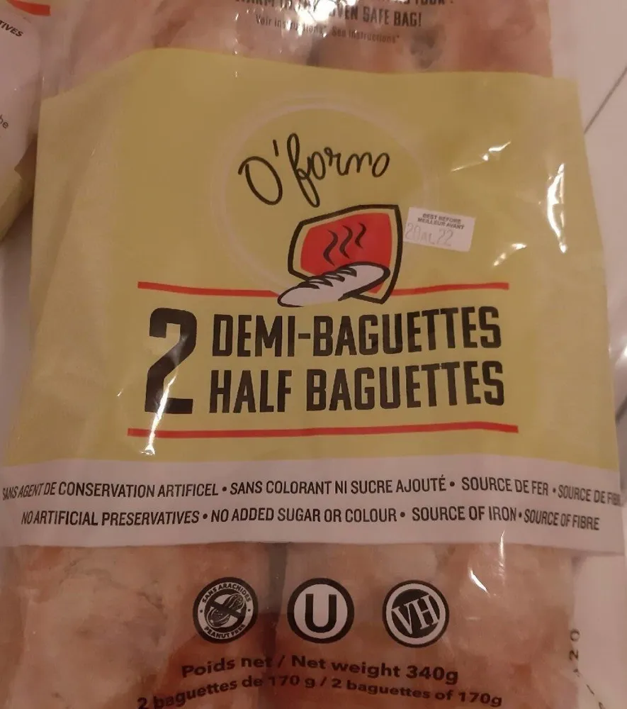 2 demi-baguettes