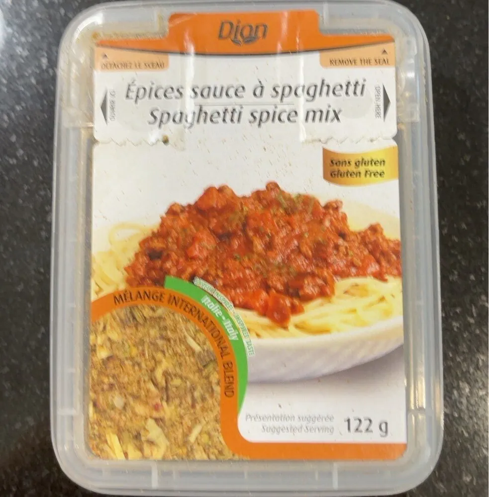 Epices sauce a spaghetti