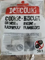 Biscuit avoine framboise