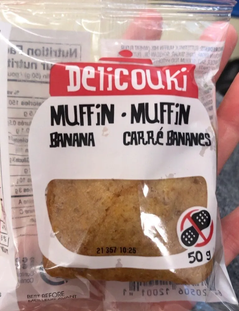 Muffins carré banane