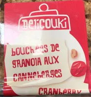 Bouchee de granola aux canneberged