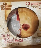 Tarte aux cerises et pommes