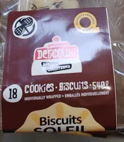 Biscuits soleil au pépites de chocolat