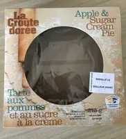 Tarte aux pommes et au Sucre à la crème