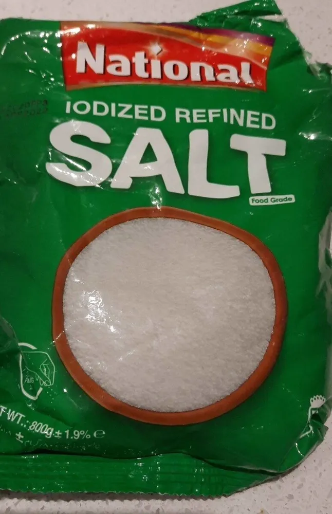 Iodized refined salt