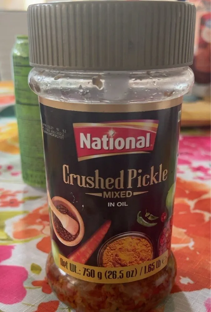 Crushed Pickle MIXED IN OIL