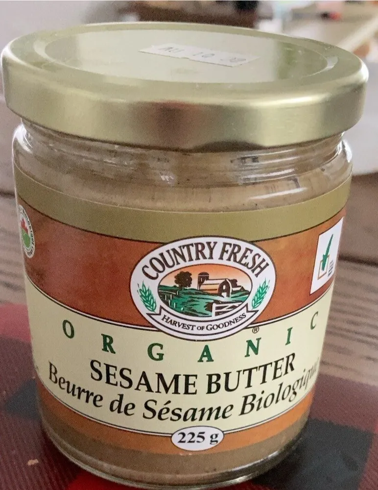Sesame butter beurre de sesame biologique