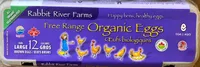 12 Large Organic Free-Range Eggs, brown.